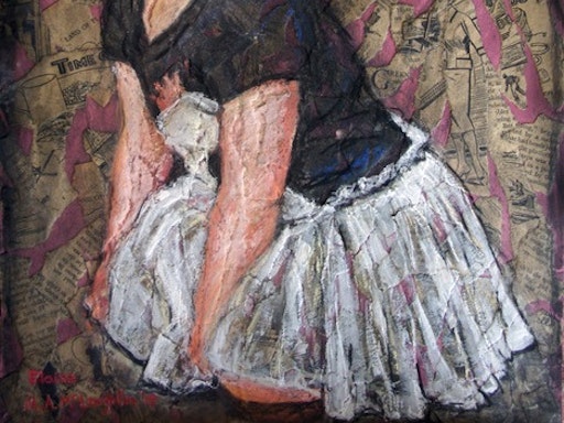 MIXED MEDIA COLLAGE ON PAPER