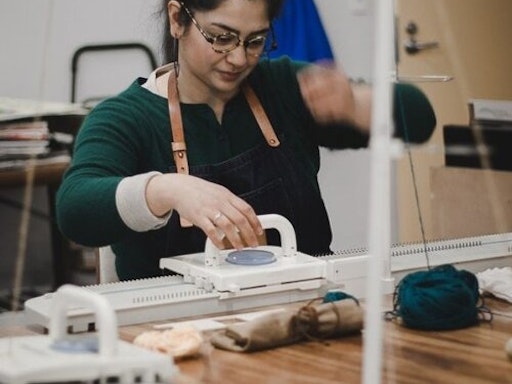 Knitting Machine Basics - machine provided