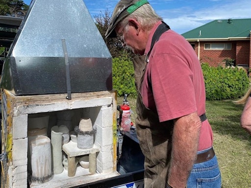 Raku Pottery Firing Class
