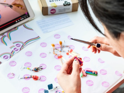 UV Resin Tiny Art Drawing Earrings Workshop