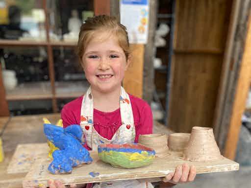 Kids' Clay Wheelthrowing Holiday Workshop - Montsalvat Arts