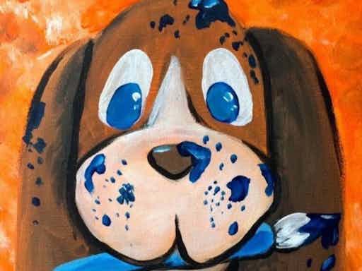 School Holidays Kids Class - Painting Puppy