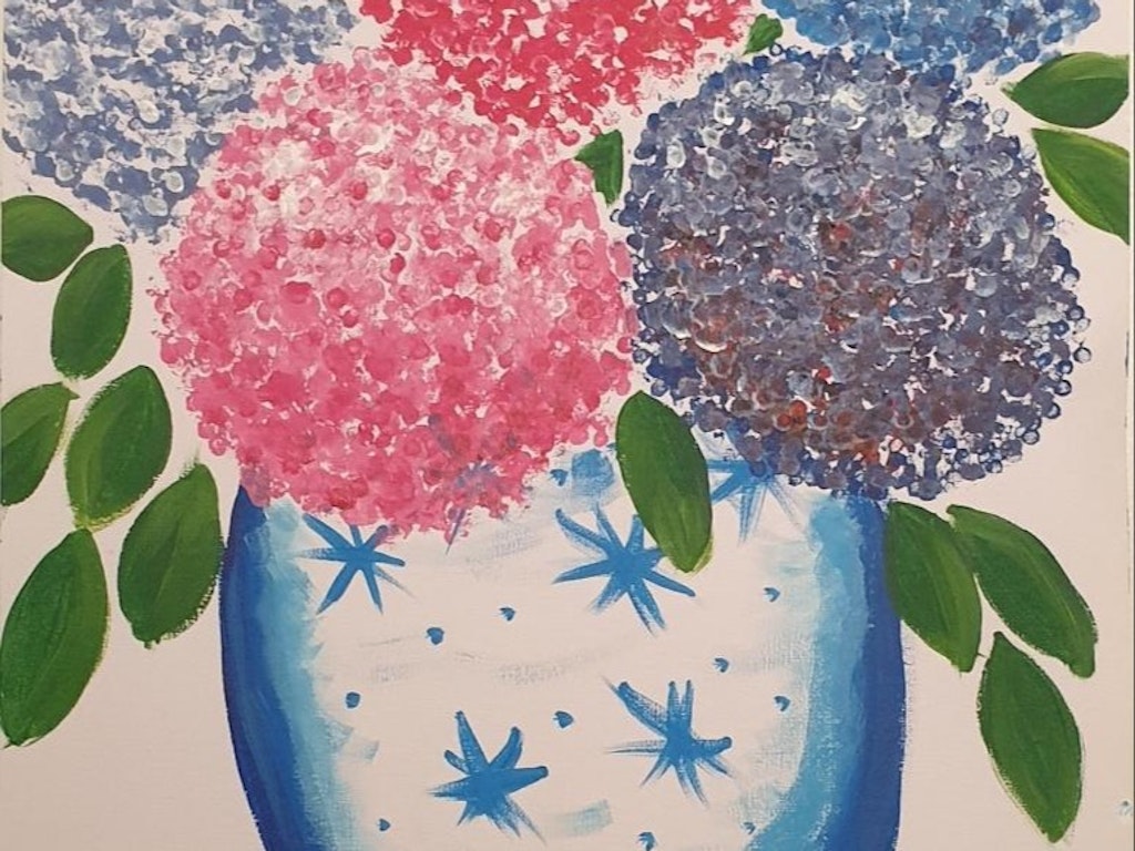 School Holiday's painting classes - Flowers