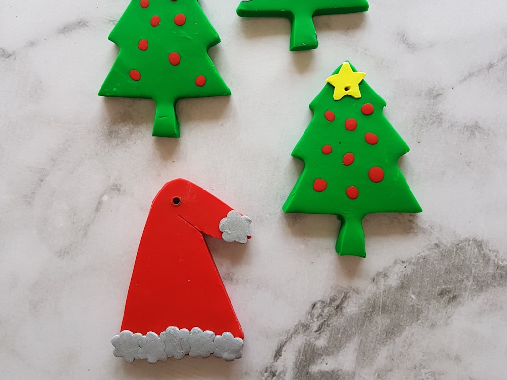Wine & Design: Polymer clay Christmas!