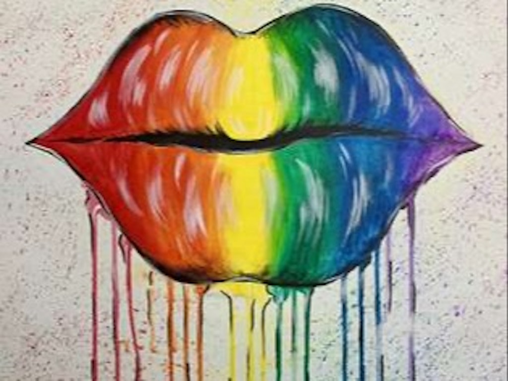 Paint & Sip at Ascot Vale - Rainbow Lips