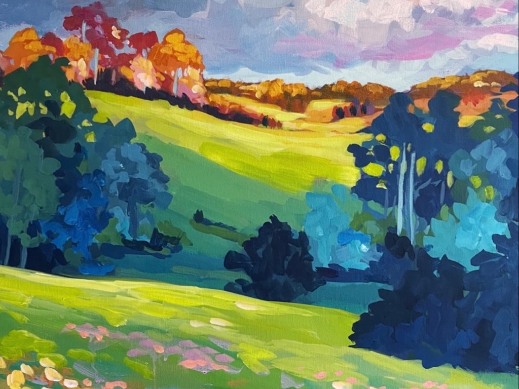 LOOSE LANDSCAPES IN ACRYLIC WITH CLAIR BREMNER