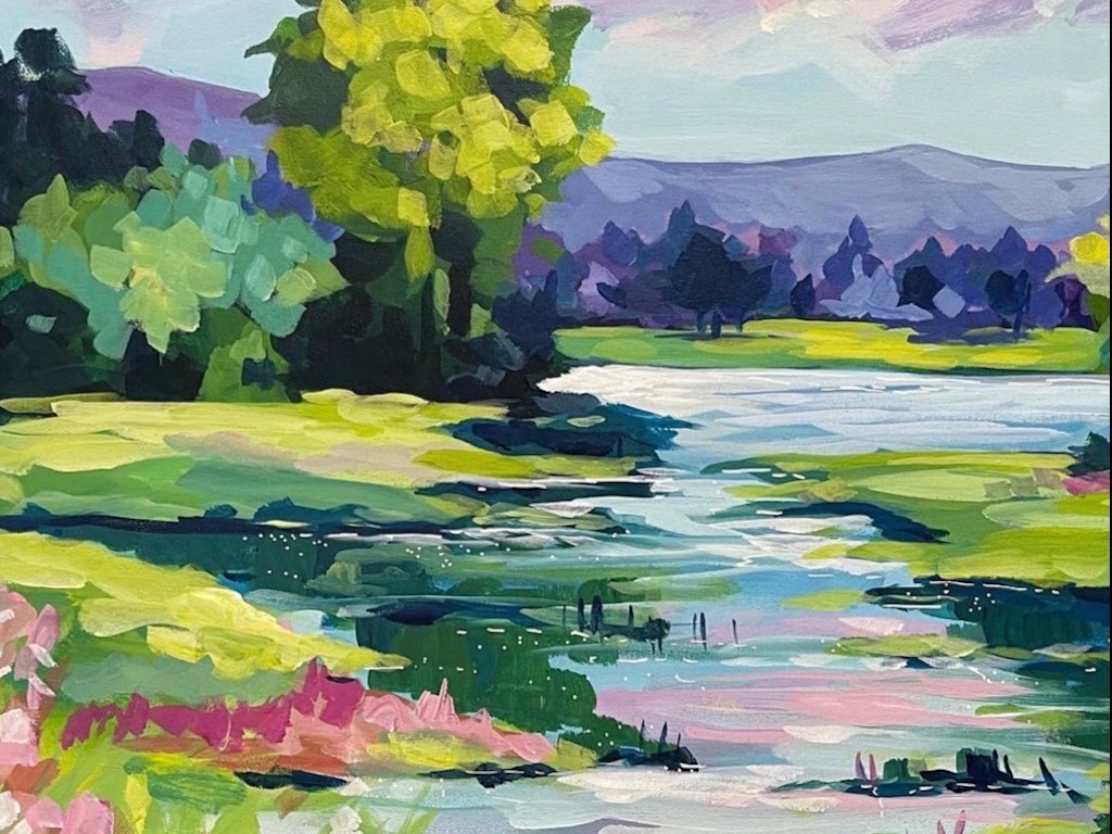 LOOSE LANDSCAPES IN ACRYLIC WITH CLAIR BREMNER