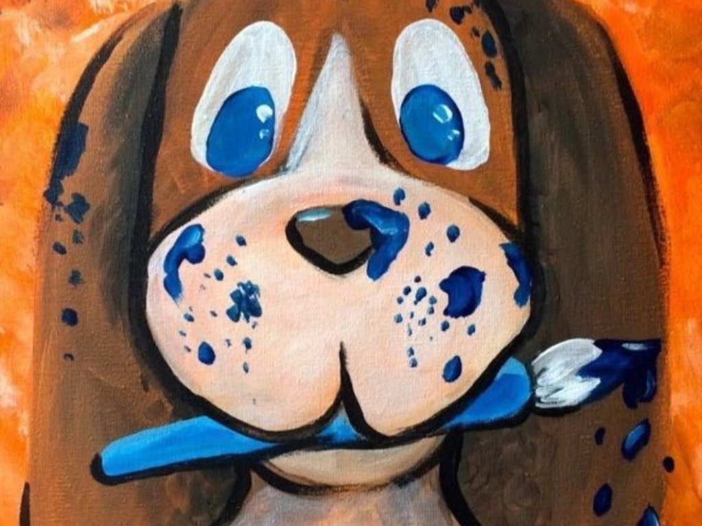 School Holidays Kids Class - Painting Puppy
