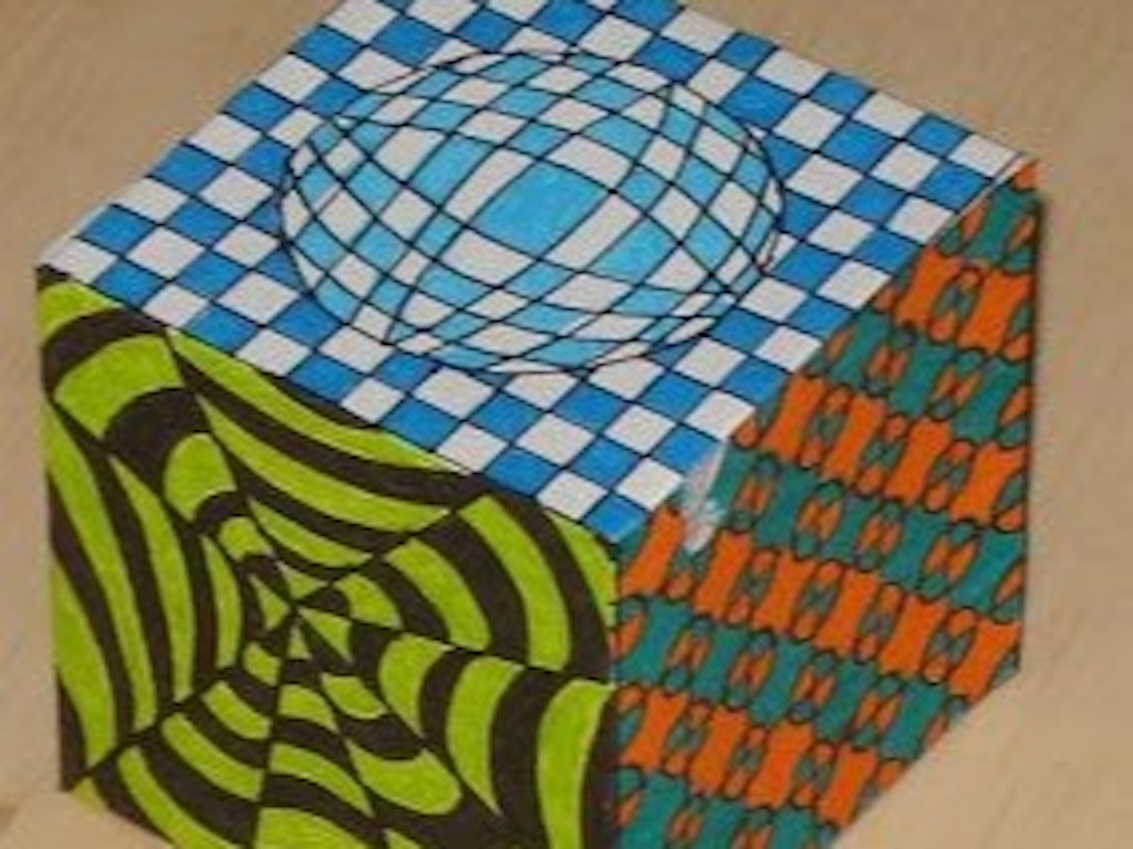 Advanced Optical Illusion Art Cube