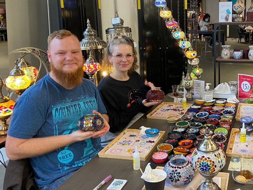 Launceston Mosaic Lamp Making Workshop | Art Masterclass