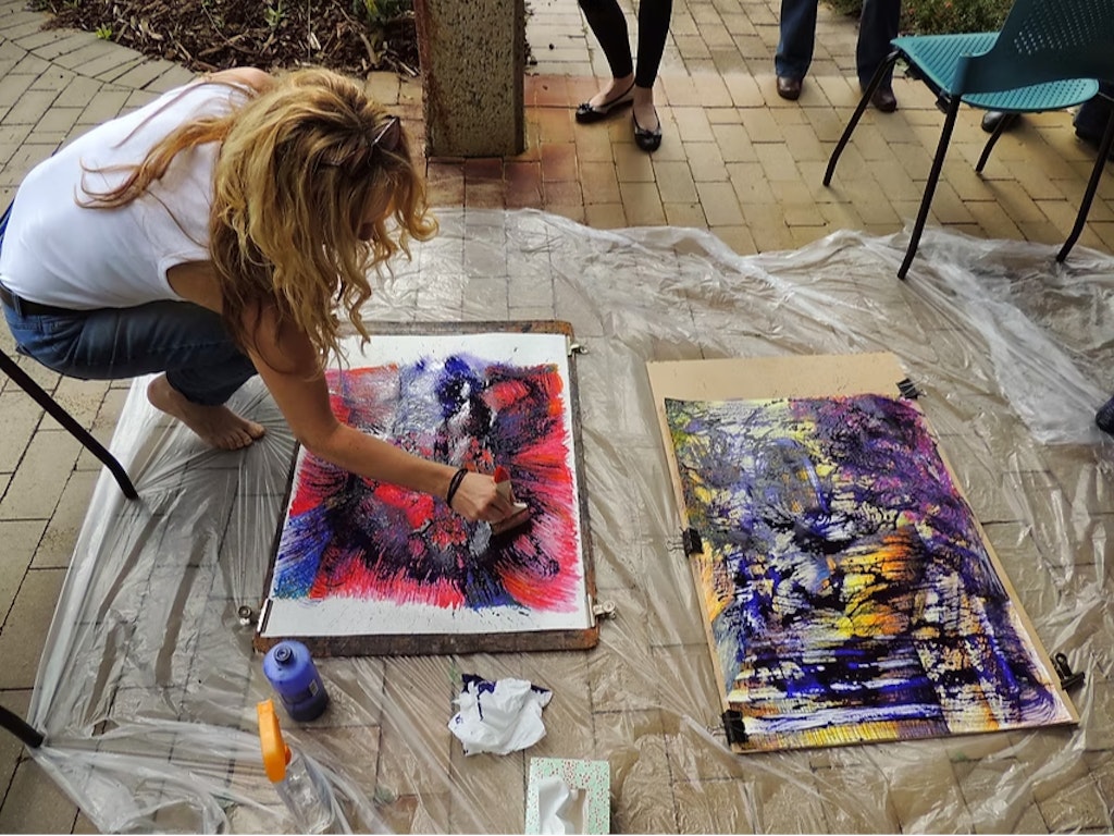 Oil Pastel & Inks Painting Course - Peach Tree Arts