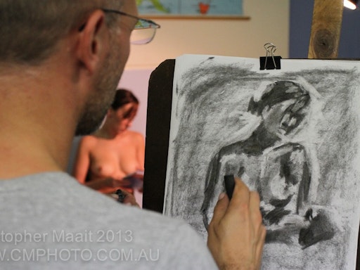 Life drawing sessions are often quick, so consider your first instinct strokes to be always correct. Erasing takes away valuable time that could be better spent drawing.