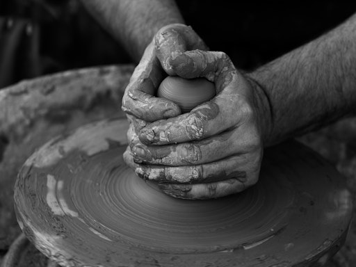 Artists and artisans make and teach at Clay Talk on a regular basis.